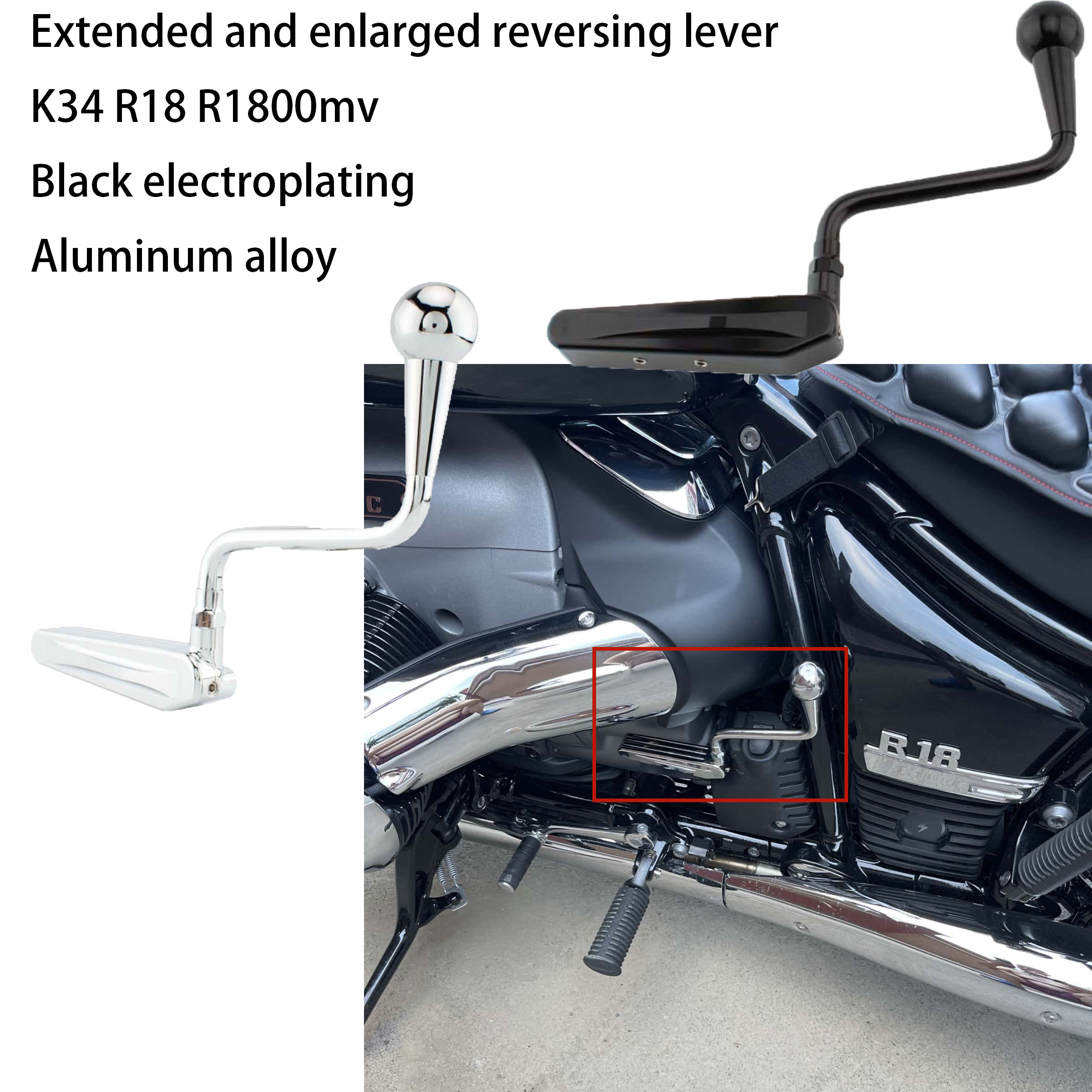 دراجة نارية ممتدة وموسعة عكس ر - مراجعة Motorcycle Gear Lever Extender وسعره