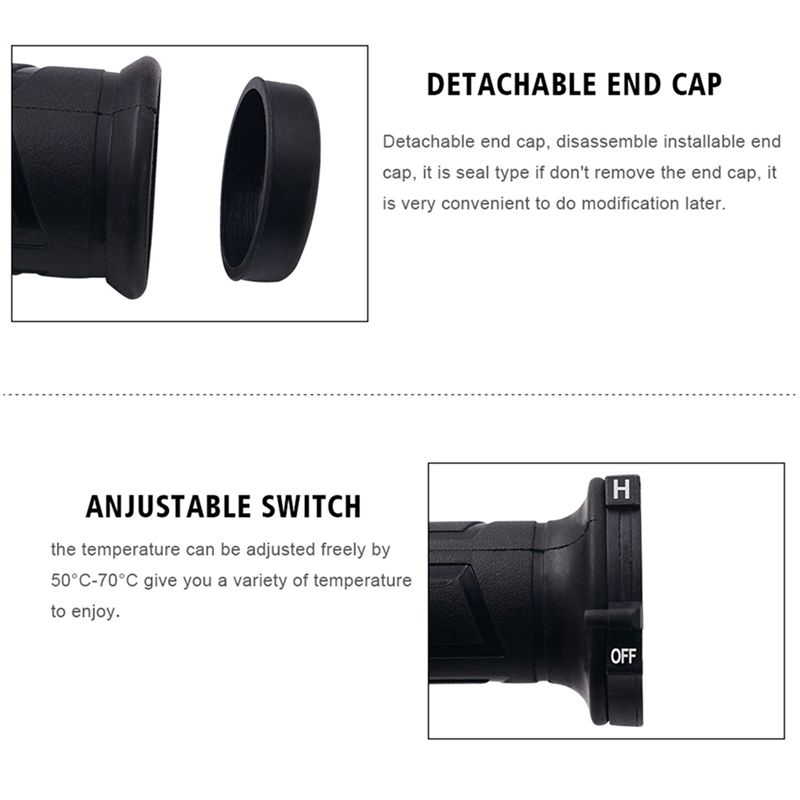 مقابض دراجات نارية شتوية متطور - مراجعة Handlebar Grip Heated وسعره