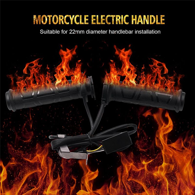 مقابض دراجات نارية شتوية متطور - مراجعة Handlebar Grip Heated وسعره